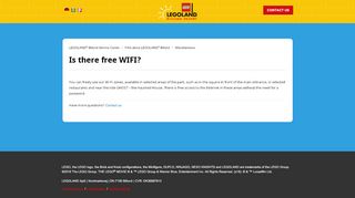 
                            3. WIFI – LEGOLAND® Service Center