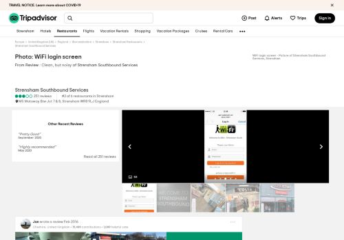 
                            6. WiFi login screen - Picture of Strensham Southbound Services ...