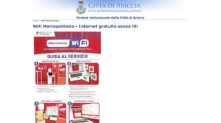 
                            9. Wifi Metropolitano - Internet gratuito senza fili | Portale istituzionale ...