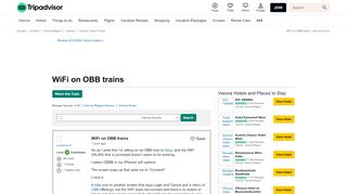
                            10. WiFi on OBB trains - Vienna Forum - TripAdvisor