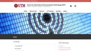 
                            6. Wifi | Pusat Teknologi Maklumat & Komunikasi - UTM CICT