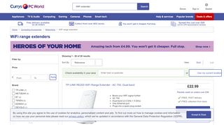 
                            4. WiFi range extenders - Currys