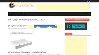 
                            7. WIFI-ROUTER TECHNICOLOR TG799VAC XTREAM | Supportsidan