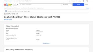 
                            6. WiFi-Steckdose LOGILINK LogiSmart Plug Switch PA0066, mit ... - eBay