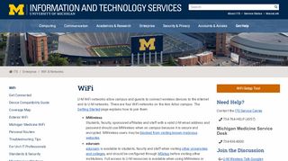 
                            12. WiFi / U-M Information and Technology Services