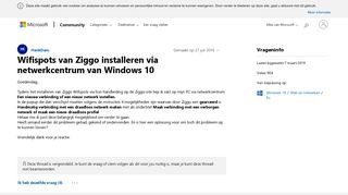 
                            7. Wifispots van Ziggo installeren via netwerkcentrum van Windows 10 ...
