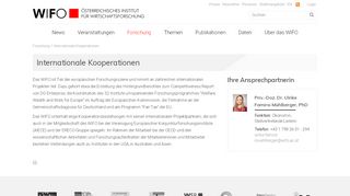 
                            9. WIFO - Internationale Kooperationen