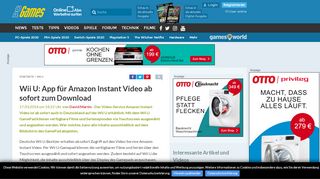
                            6. Wii U: App für Amazon Instant Video ab sofort zum Download