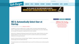 
                            9. Wii U: Automatically Select User at Startup - Tech-Recipes