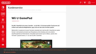 
                            8. Wii U GamePad | Eltern | Hilfe | Nintendo