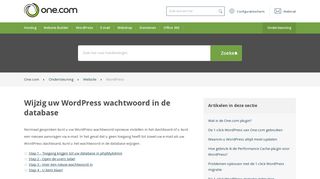 
                            5. Wijzig uw WordPress wachtwoord in de database – Ondersteuning ...