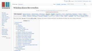 
                            4. Wikidata:Einen Bot erstellen - Wikidata