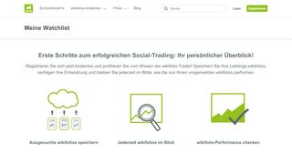 
                            4. wikifolio-Watchlist - Nichts mehr versäumen! | wikifolio.com