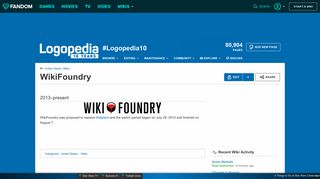 
                            11. WikiFoundry | Logopedia | FANDOM powered by Wikia