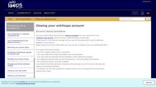 
                            4. wikiloops Wissen: Closing your wikiloops account - wikiloops.com