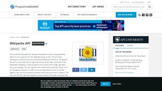 
                            8. Wikipedia API | ProgrammableWeb