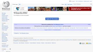 
                            12. Wikipedia:BMJ - Wikipedia