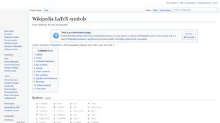 
                            9. Wikipedia:LaTeX symbols - Wikipedia