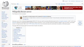 
                            13. Wikipedia:Secure server - Wikipedia