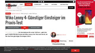 
                            10. Wiko Lenny 4: Test, Leistung und Preis - COMPUTER BILD