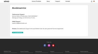 
                            2. Wiko Mobile Kundenservice