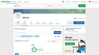 
                            5. Wiksate Reviews | Glassdoor.co.in