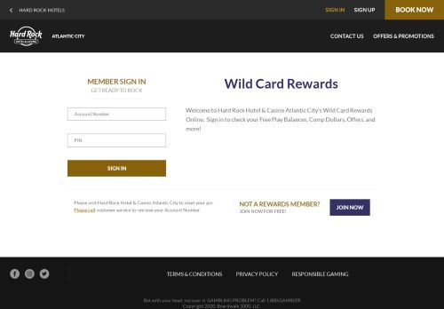 
                            4. Wild Card Rewards • Hard Rock Hotel & Casino