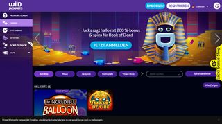 
                            1. Wild Jackpots Casino - Home