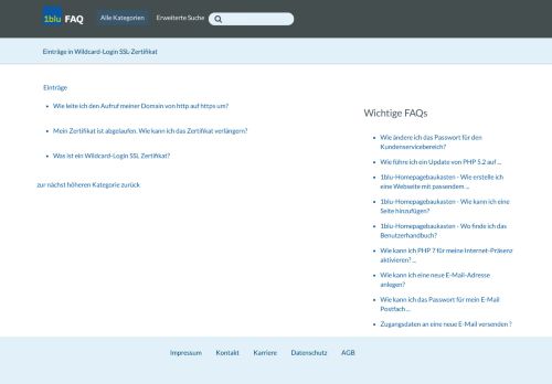 
                            8. Wildcard-Login SSL-Zertifikat - 1blu-FAQ