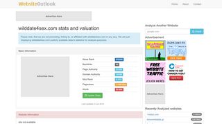 
                            5. Wilddate4sex : Website stats and valuation