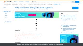 
                            3. Wildfly caches roles after logout in a web application - Stack ...