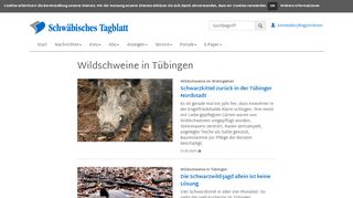 
                            9. Wildschweine in Tübingen - Schwäbisches Tagblatt