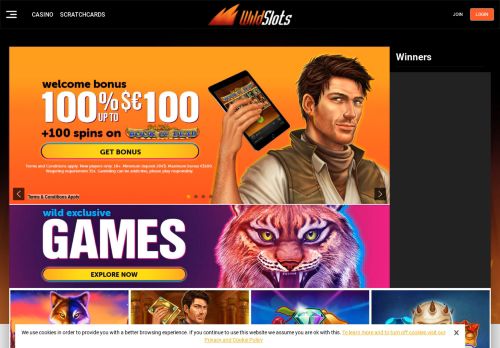 
                            5. Wildslots is your thrilling wild casino. Enjoy our welcome bonus today ...