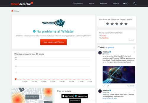 
                            4. Wildstar down? Current problems and outage | Downdetector