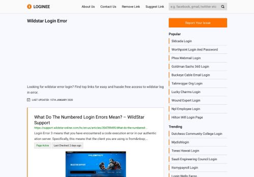 
                            13. Wildstar Login Error - Your Ultimate Gateway to Login into any Website!