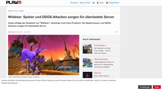 
                            11. Wildstar: Spieler und DDOS-Attacken sorgen für überlastete Server