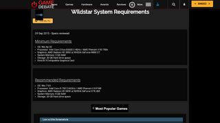 
                            7. Wildstar System Requirements | Can I Run Wildstar PC requirements