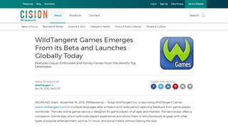 
                            9. WildTangent Games Emerges From its Beta and Launches Globally ...