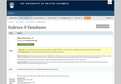 
                            12. Wiley Online Library - Indexes & Databases | UBC Library Index ...