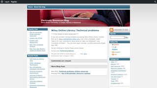 
                            5. Wiley Online Library: Technical problems | Electronic Resources Blog