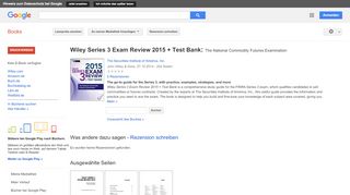 
                            12. Wiley Series 3 Exam Review 2015 + Test Bank: The National Commodity ...