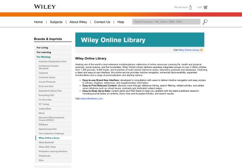 
                            2. Wiley: Wiley Online Library