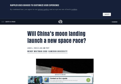 
                            11. Will China's moon landing launch a new space race? - Rappler