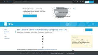 
                            12. Will Gravatar's new WordPress-only login policy affect us? - ...