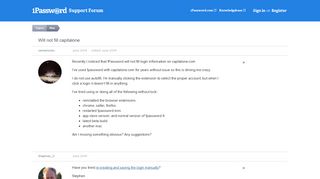 
                            8. Will not fill capitalone — 1Password Forum