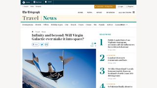 
                            6. Will Virgin Galactic ever make it to space? - The Telegraph