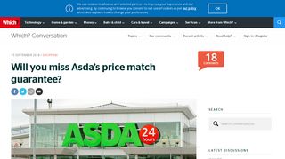 
                            11. Will you miss Asda's price match guarantee? – Which? Conversation