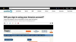 
                            9. Will you sign in using your Amazon account? - seattlepi.com