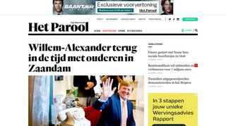
                            12. Willem-Alexander terug in de tijd met ouderen in Zaandam - Het Parool