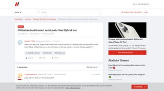 
                            13. Willhaben funktioniert nicht mehr über Hybrid box | A1 Community